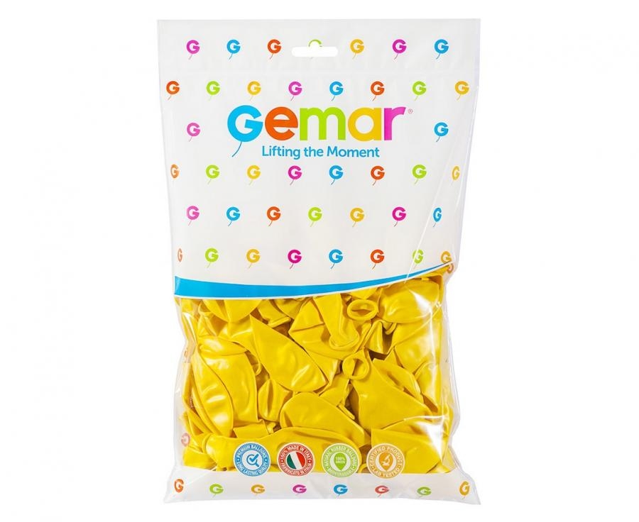 Balony żółte metalizowane śr. 80cm (100szt) GM90/30 GoDan